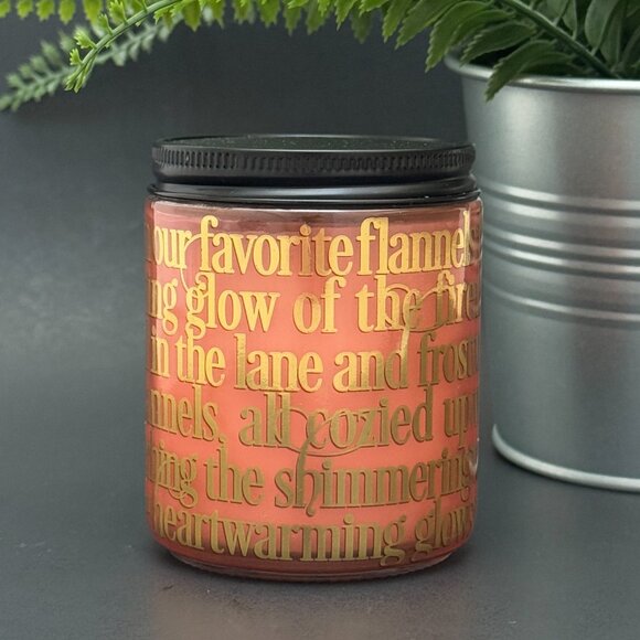 BBW Fireside Bath & Body Works Mason Jar Single Wick Candle - Picture 2 of 10